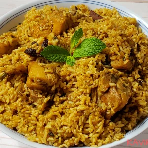 NonVeg-Option 1 - Chicken Briyani with raitha and Thalcha, Chicken 65, Raitha & Gulab Jamun